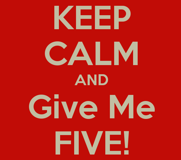 keep calm and give me five 19